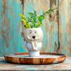 Cartoon Succulent Flowerpot Resin Plant Cultivation Pot Plant Growing Container  Succulent Planting