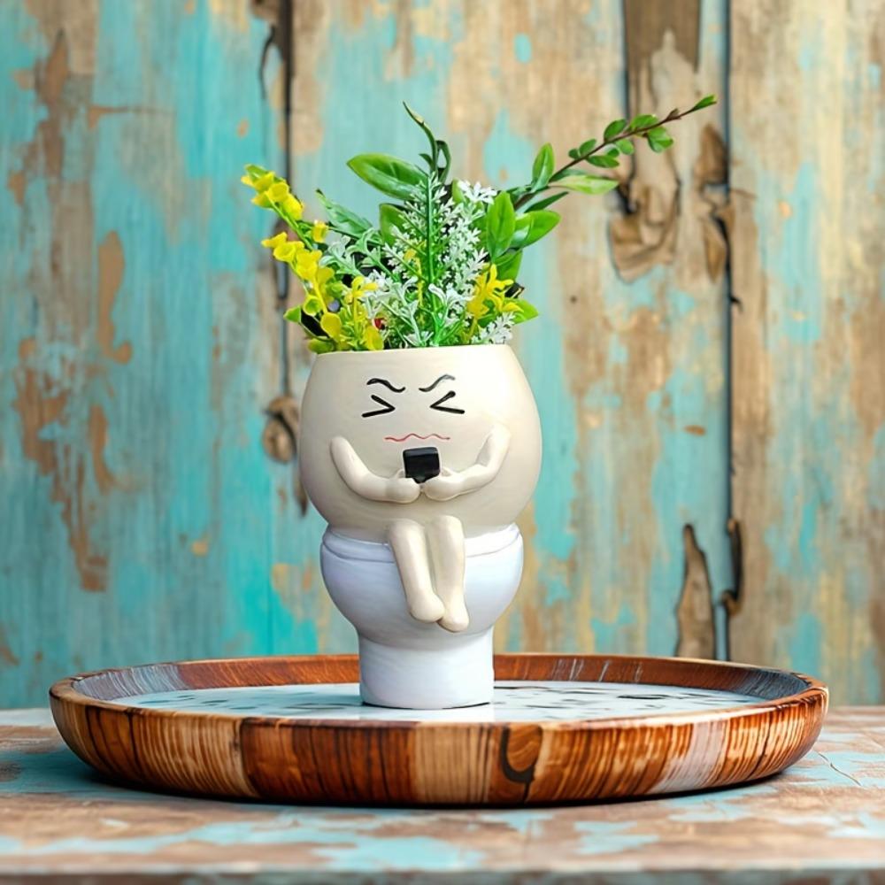 Cartoon Succulent Flowerpot Resin Plant Cultivation Pot Plant Growing Container  Succulent Planting