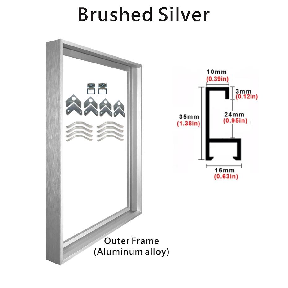 HOMZY 8 цветов 40x50 30x40 см Холст для картины Металлические алюминиевые внешние рамы для живописи маслом Произведение искусства Настенное искусство Фото Постер Домашнее украшение