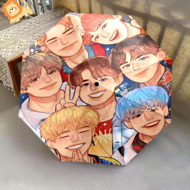 BTS Automatic Umbrella - Suitable Travel Outdoor Portable Umbrella Birthday Gift Daily Essentials