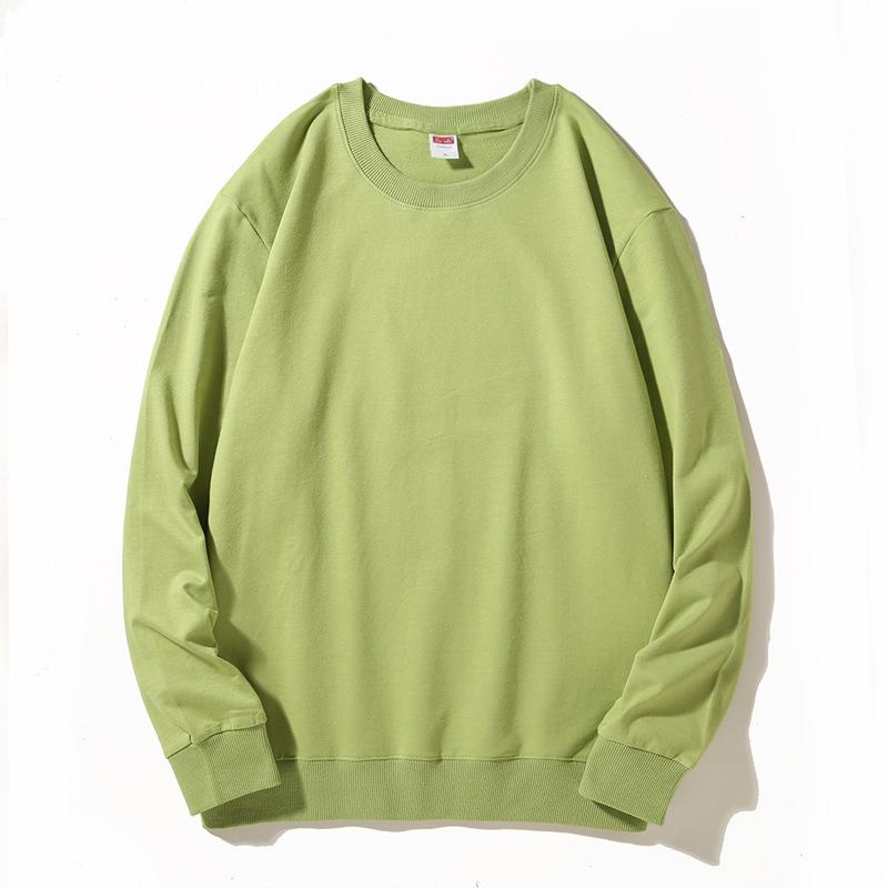 Весенний свитшот с круглым вырезом: Со спущенным плечом, однотонная, с длинным рукавом, рабочая одежда с принтом логотипа.