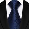 Single Color Mens Necktie Satin Groom Jacquard Luxury Plaid & Checks Ties  Party Accessories