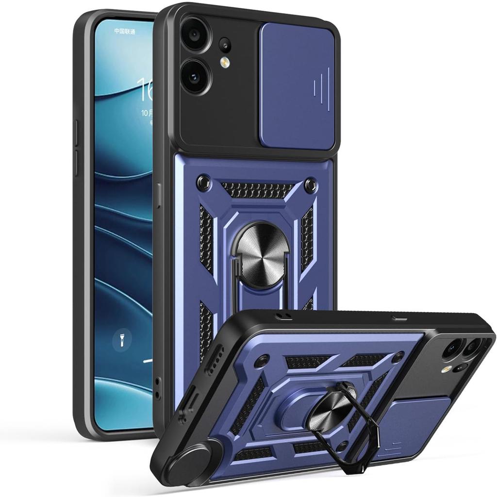Чехол-подставка Armor для Nothing CMF Phone 2 Pro, защита объектива с кольцом, магнитный держатель, Coque Fundas Capa