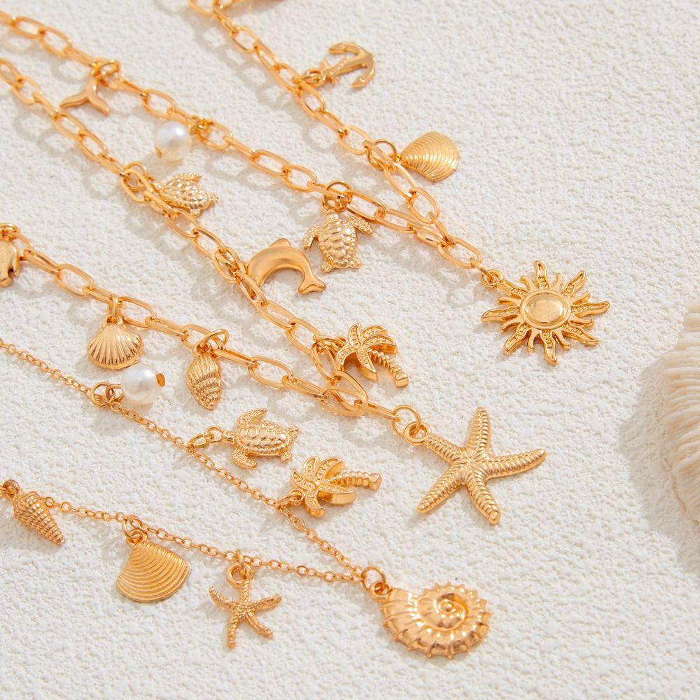 Exquisite Multilayer Necklace Elegant Cowboy Cowgirl Choker Fashion Colored Necklace  Beach