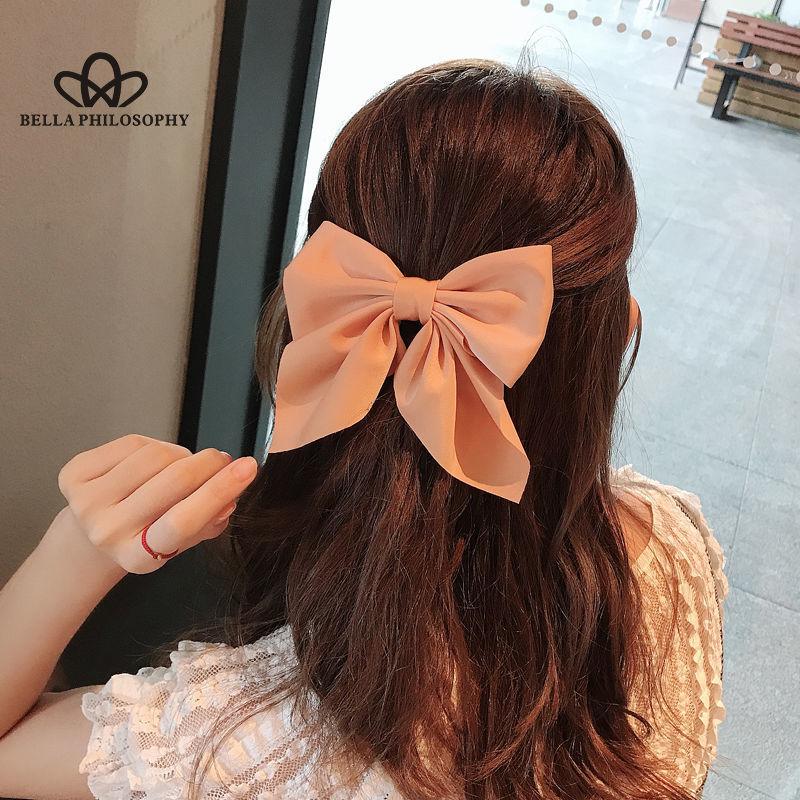 Japanese Style Women's Hair Accessories Bow Hairpin Elegant Simple Hair Accessories Cute Kawaii Girl Hairpin