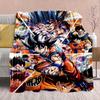 Фланелевое одеяло из аниме Dragon Ball - Мягкое, теплое, идеально подходит для дивана, постельного белья, кемпинга, путешествий, офиса, домашнего декора -QJY