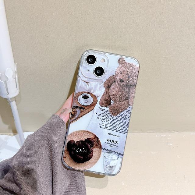Чехол для телефона Cool Dog Relif с 3d мультяшным рисунком Ins для Iphone 14 Pro Max 7 8 Plus 12 Mini 13 11 Promax Xsmax Xr X, силиконовый мягкий чехол, чехол