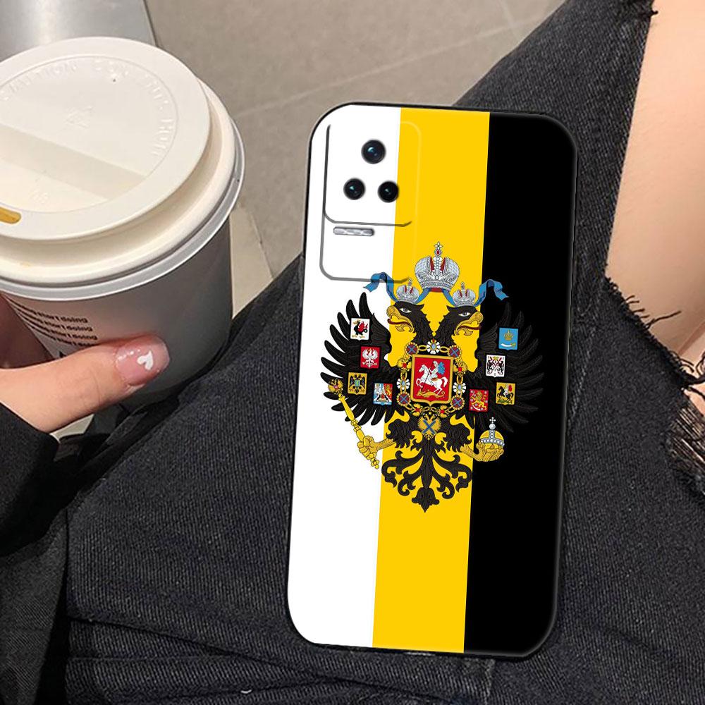 Russia Vintage Emblem Flag Phone Case For Redmi K60 K40 K30 15 15C 14C 13C 12C 12 10 10C 9T 9C 9A 9 8 8A  A1 A2 A3 Pro Plus Case