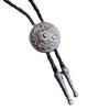 Navajo Design Loop Tie Bolo Tie Indian Jewelry Vintage Native [Ivy] Tie/Polo (Arabesque)