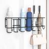 4/6 Grids Umbrella Storage Rack Metal Umbrella Holder Practical Bag Key Storage Holder  Bathroom