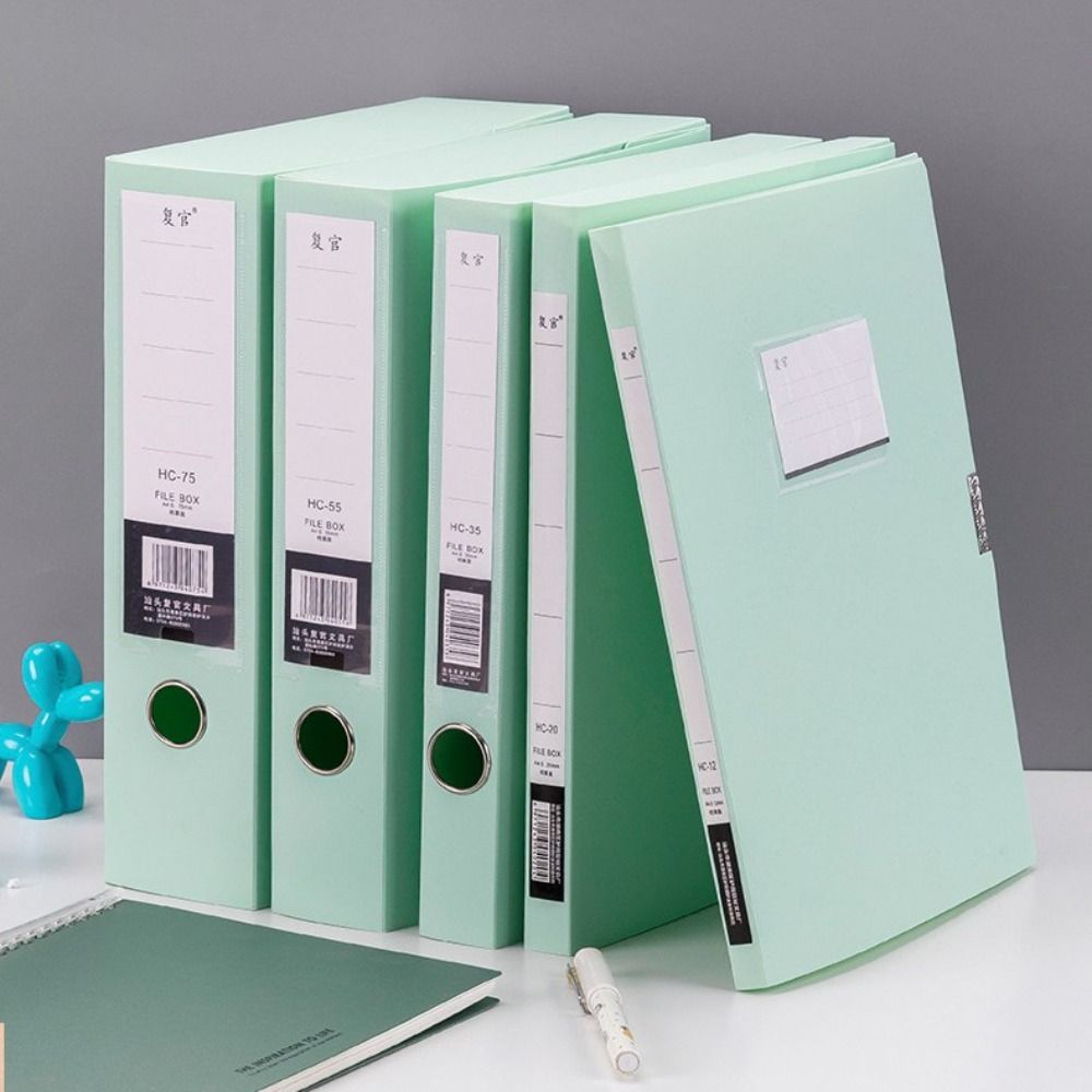 Morandi Color Desktop Storage Box Thickened Document Case 8 Color File Paper Organizer  Test Paper