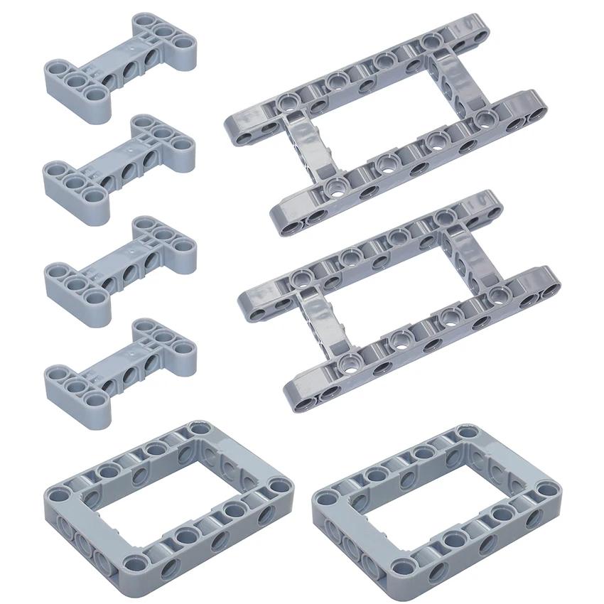 MOC Technical Parts Liftarm Modified Frame Thick 5x11 5x7 Beam 64178 64179 H-Shape Thick 3x5 14720 DIY Building Blocks Bricks