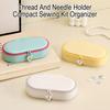 Sewing Box Magnetic Needle Organizer Thread Spool Threader Thimble Storage Case Sewing Kit Organizer for Embroidery Quilting Cross Stitch