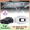 Car Sunshades for Mazda CX-5 KF CX5 2017~2024 Full Coverage Rear Windshield Sunvisor Pad Side Window Anti-UV Curtain Accessories