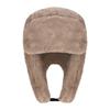 JIAHG Russian Pilot Warm Russian Pilot Cap for Men and Perfect for and Outdoor 3 with Ear Perfect for Fall and Slimming Brown Cap, Women, Unisex,