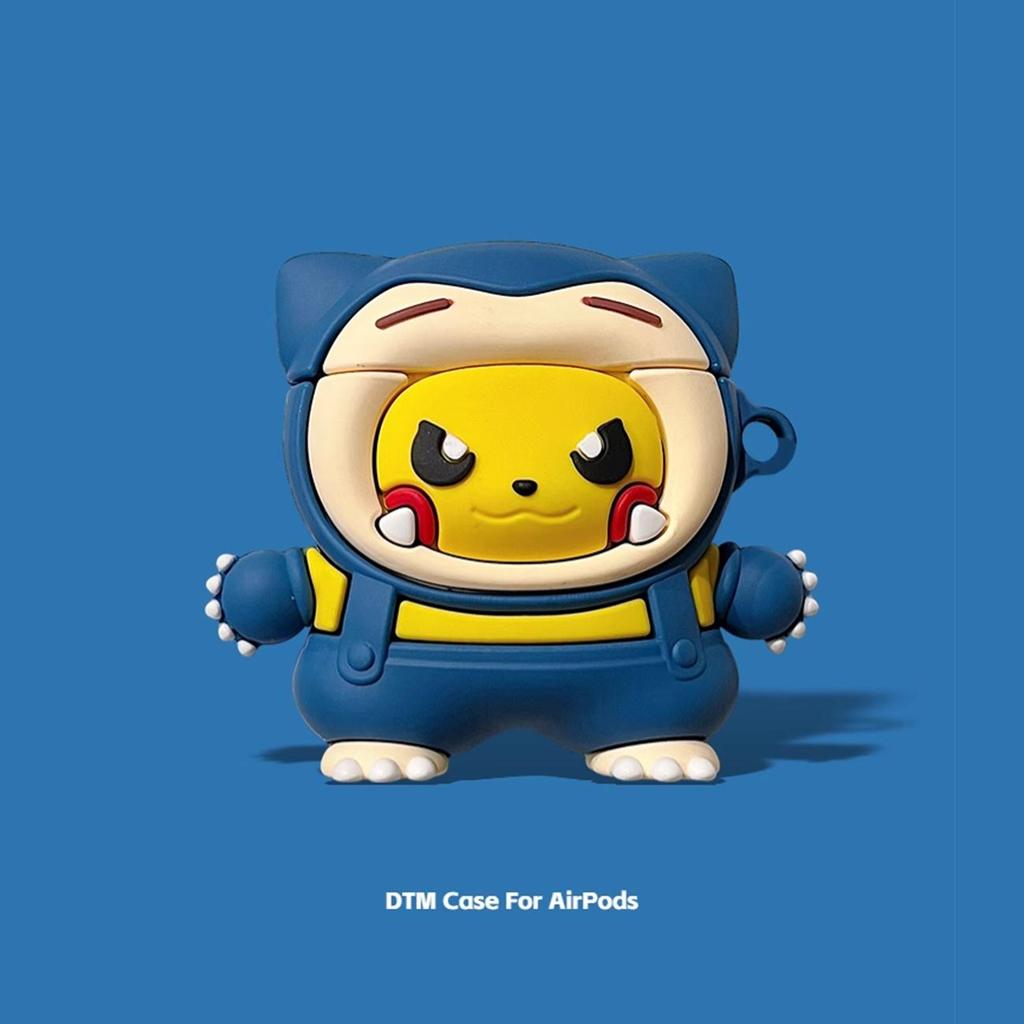 Чехол Pokemon Cartoon для AirPods 3 Защитный чехол для AirPods Pro 2 1 Чехол 3D силиконовый Защита от падений