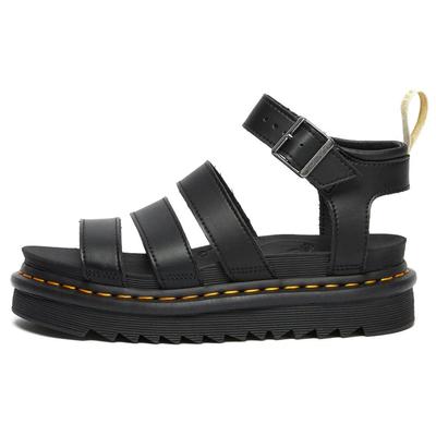 (WMNS) Доктор. Мартенс Блэйр Модные Легкие Сандалии на Платформе Черные Женские 23806001