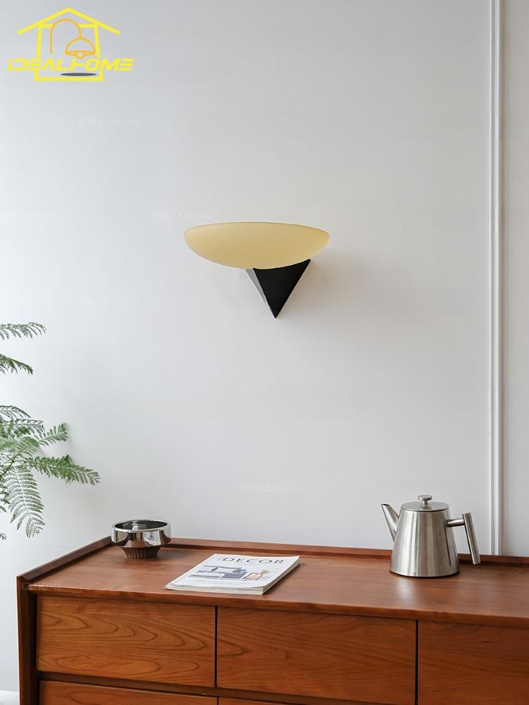 French Designer Medieval Bauhaus Wall Lamp LED G9 American Retro Wall Mounted Living/Model Room Restaurant Corridor Background