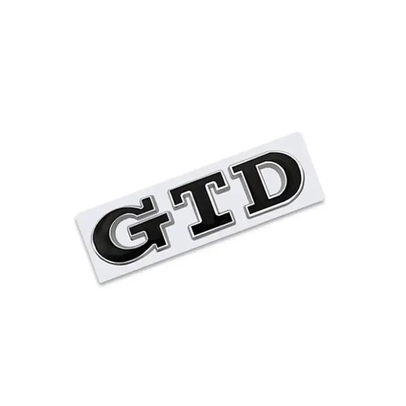 AGLNX1 3D Metal GTD Logo Rear Boot Trunk Emblem Badge Decals for VW Polo Golf 5 6 7 CC Passat Jetta MK4 MK5 MK6 Car Styling Stickers
