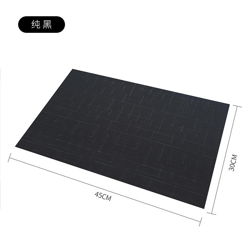 Strictly selected placemat Nordic style colored bamboo Teslin thermal insulation placemat pvc waterproof table mat thermal insulation mat