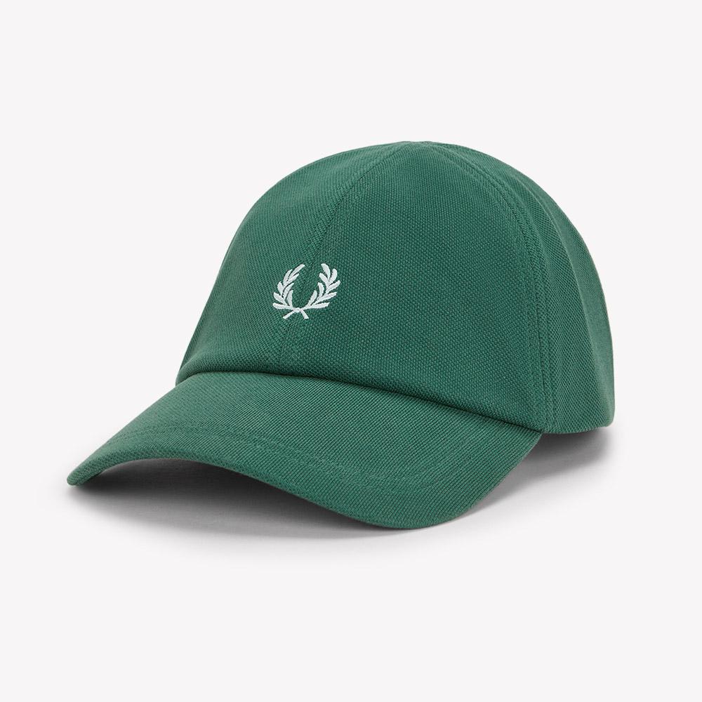 Fred Perry Классическая кепка из пике - Спортивный зеленый/Светло-ледяной Cfpu2612295-09C