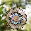 Bohemian Metal Wind Spinner 3D Hanging Decor for Garden Patio Yard No Electricity Needed All Season Outdoor Wind Chime Art