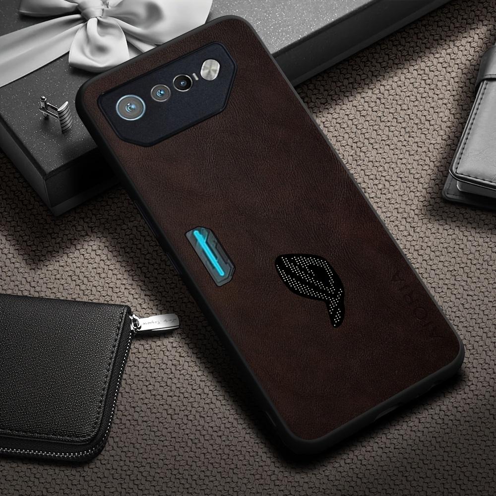 Phone Case: Luxury Retro Synthetic Leather Phone Case for Asus ROG Phone 9 8 7 6 Pro Matte Soft Bumper Hard Back Cover Fashion Protective Case