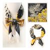 Korean version of Douyin Internet celebrity 71CM Suhang silk scarf striped imitation silk square scarf fashionable versatile sunscreen versatile small