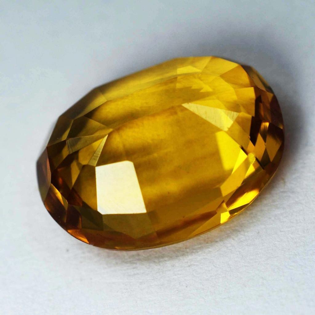 7.60 Ct Natural Yellow SAPPHIRE Oval Cut Loose Gemstones Free shipping
