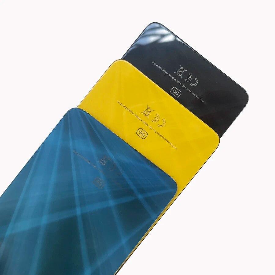 Для Xiaomi POCO X4 Pro 5G задняя стеклянная крышка батарейного отсека задняя дверная панель корпуса X4Pro с заменой объектива камеры