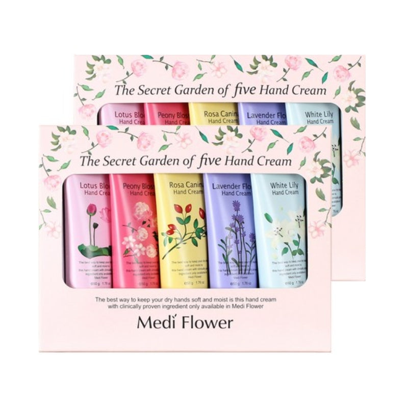 Крем для рук Medi Flower The Secret Garden 50 г, набор из 5 шт.