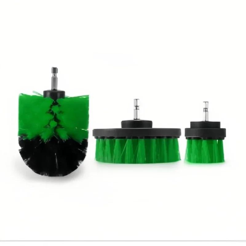 3 шт./компл. Набор насадок для щеток для дрели, набор электрических щеток для чистки автомобильных колес, шин и стекол окон