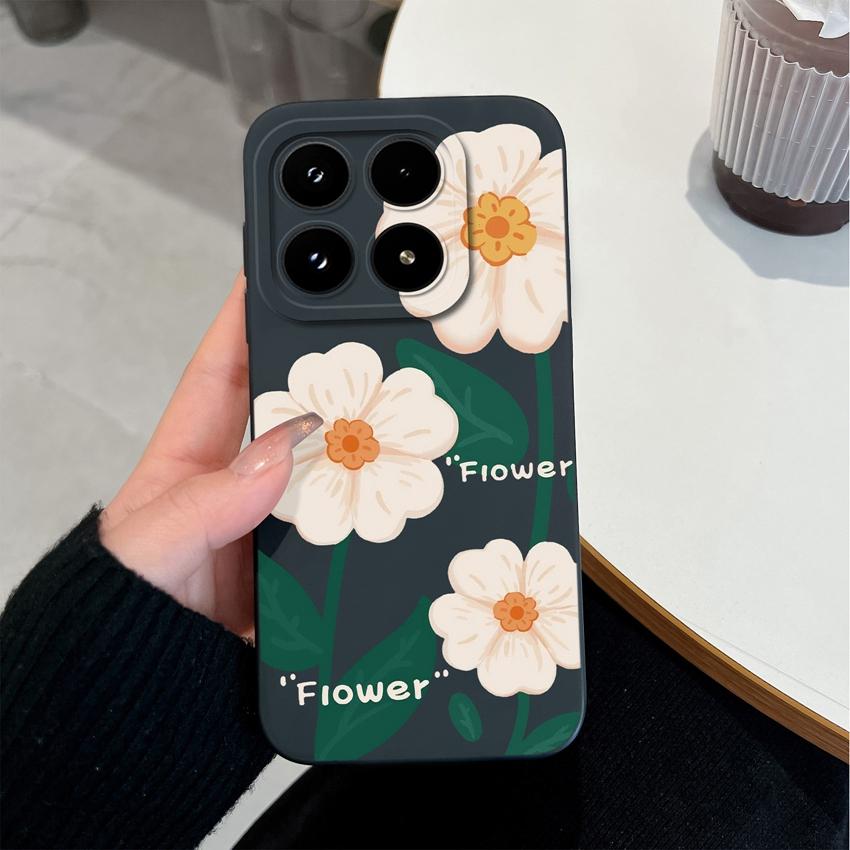 Чехол для телефона Xiaomi 17 14 14T 15 15T Pro Poco C71 C75 M7 M8 F7 F8 Милый Цветочный Авокадо Рисунок Ударопрочный Силиконовый Задняя Крышка Оболочка Для Xiaomi Чехол