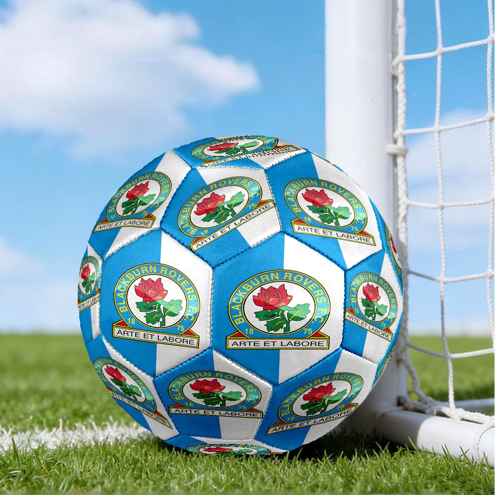 Rovers Crest Football Club Printed Size 5 Soccer Balls, High-Quality, Anti-Slip, Protective Football, A Unique Gift , Birthdays, Christmas Gifts