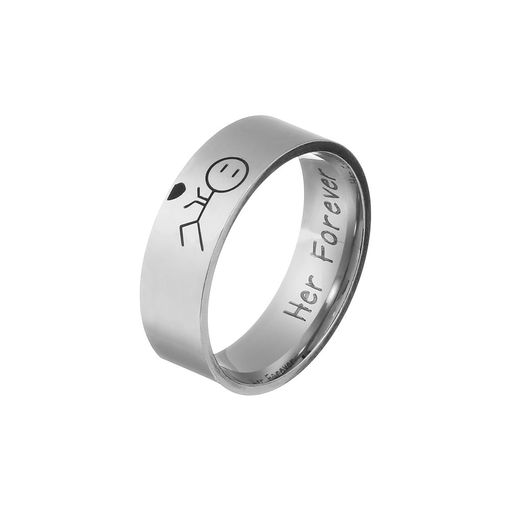 1 шт. модные аксессуары обручальные кольца обручальные пары влюбленные кольцо из нержавеющей стали обещание