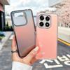 KEYSION Модный лазерный градиентный цветной чехол для телефона для Xiaomi 14T 14T Pro 5G, мягкий ударопрочный задний чехол из ТПУ+ПК для Xiaomi 14T 5G