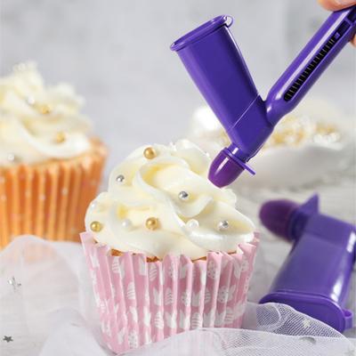 1 комплект, аппликатор из искусственного жемчуга с силиконовой насадкой 4 размеров, пищевой пластик, конфетные бусины, инструмент для украшения торта, десерта