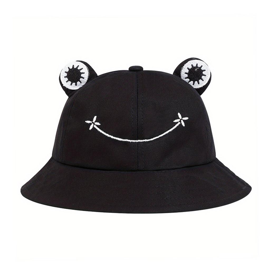 Parent-Kid Frog Bucket Hat Panama Fishing Hat Cartoon Cute Hats For Women Men Bob Chapeau Outdoor Sun Fisherman Caps