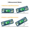 С подсветкой уровня коробки ЖК-дисплей HW300 цифровой горизонтальный угловой измерительный прибор магнитный угломер инклинометр деревообработка