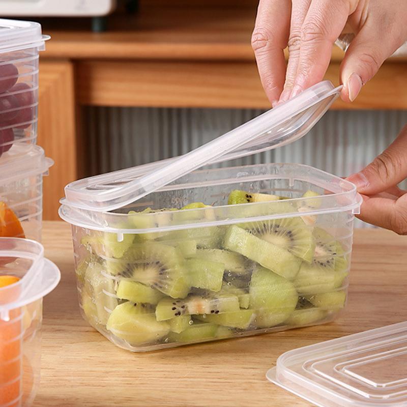 5 шт. Контейнер для хранения в холодильнике Заморозка Овощи Фрукты Органайзер для холодильника Заморозка Мясо Контейнер для сохранения свежести с крышкой Для кухни