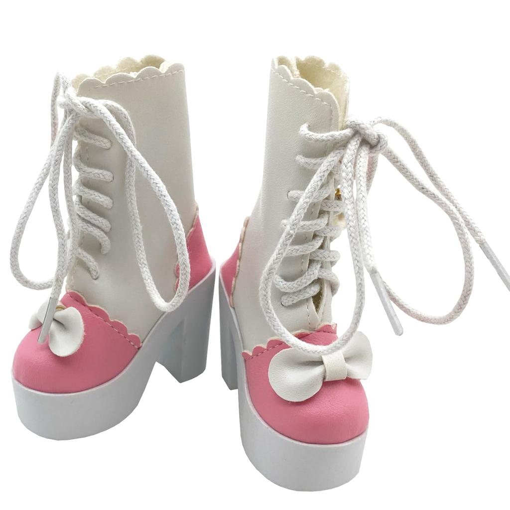 Кукольная платформа OLYOLY Короткие Высокие Милые Кукольные Миниатюрные Горничные Носки Включены [набор из 2 предметов] 1/3 Обувь, Сапоги, Каблуки, Одежда, Кукла, Лента, Костюм,