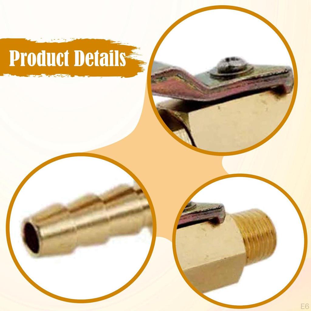 Brass Shut Off Valve Professional,Sturdy,Brew Making Accessory Beer CO2 Regulator