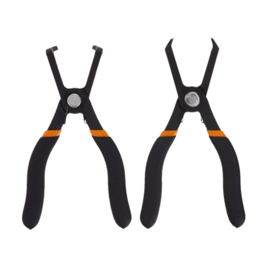 2x Push Pin Removal Pliers Set High Carbon Steel,Sturdy Professional High Performance Includes 30 Degree and 80 Degree Pliers