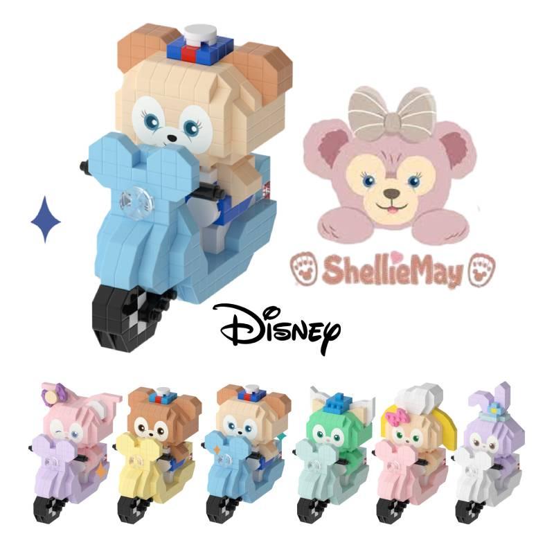 Cartoon Cute Action Figure Series Micro Granule Building Blocks Children's Assembly Puzzle Toy Display Stand