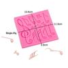 Music Theme Guitar & Notes Fondant Silicone Mold for Cake and Chocolate Decoration
