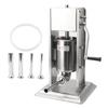 3L Manual Sausage Stuffer 2 Speed Stainless Steel Vertical Sausage Maker Efficient Sausage Filler