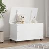 VidaXL Storage Chest and Castors ALTA White Solid Pine Wood 353928