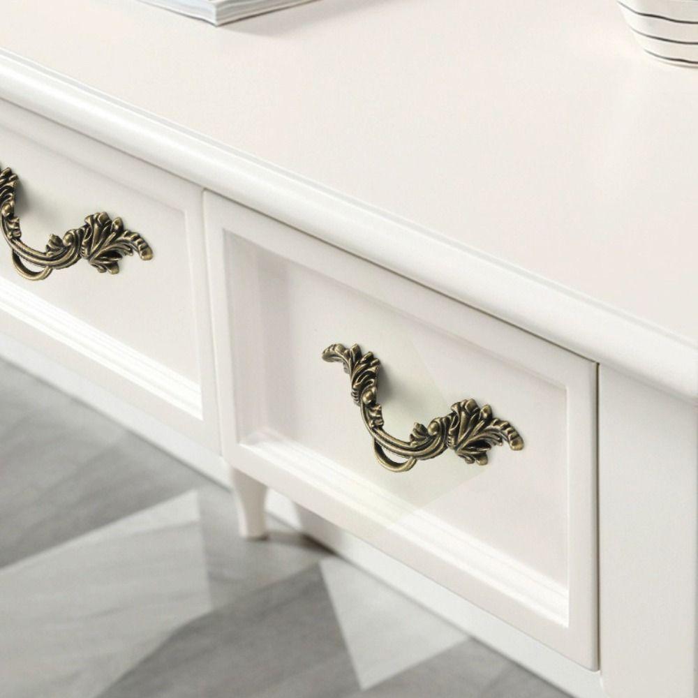 European Style Cabinet Door Handles Zinc Alloy Wardrobe Door Handles  For Wardrobe Installation