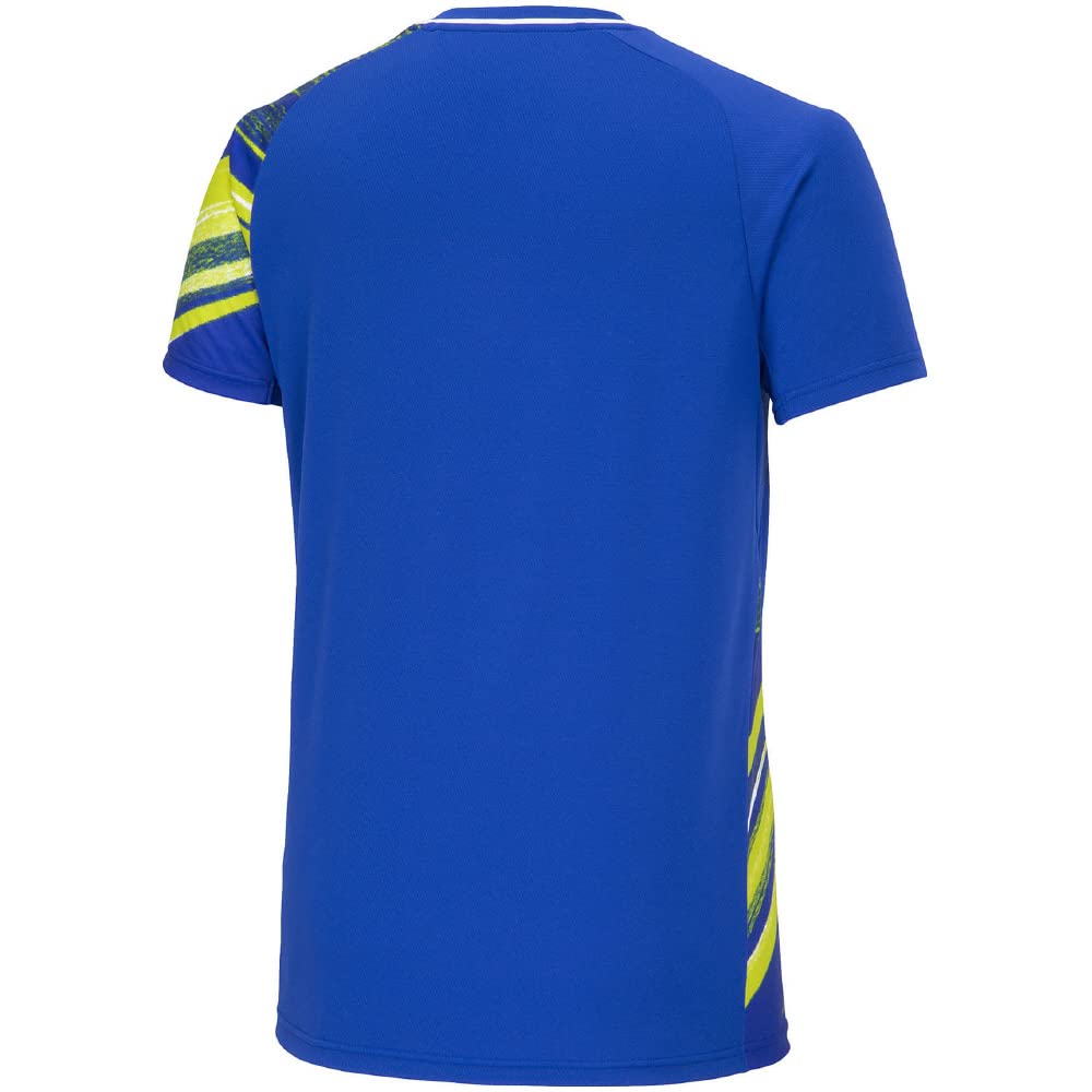 Tennis Wear Game Shirt Short Sleeve Sweat Absorbent Quick Drying 62JAA004 Surf Blue 2XL [Mizuno]