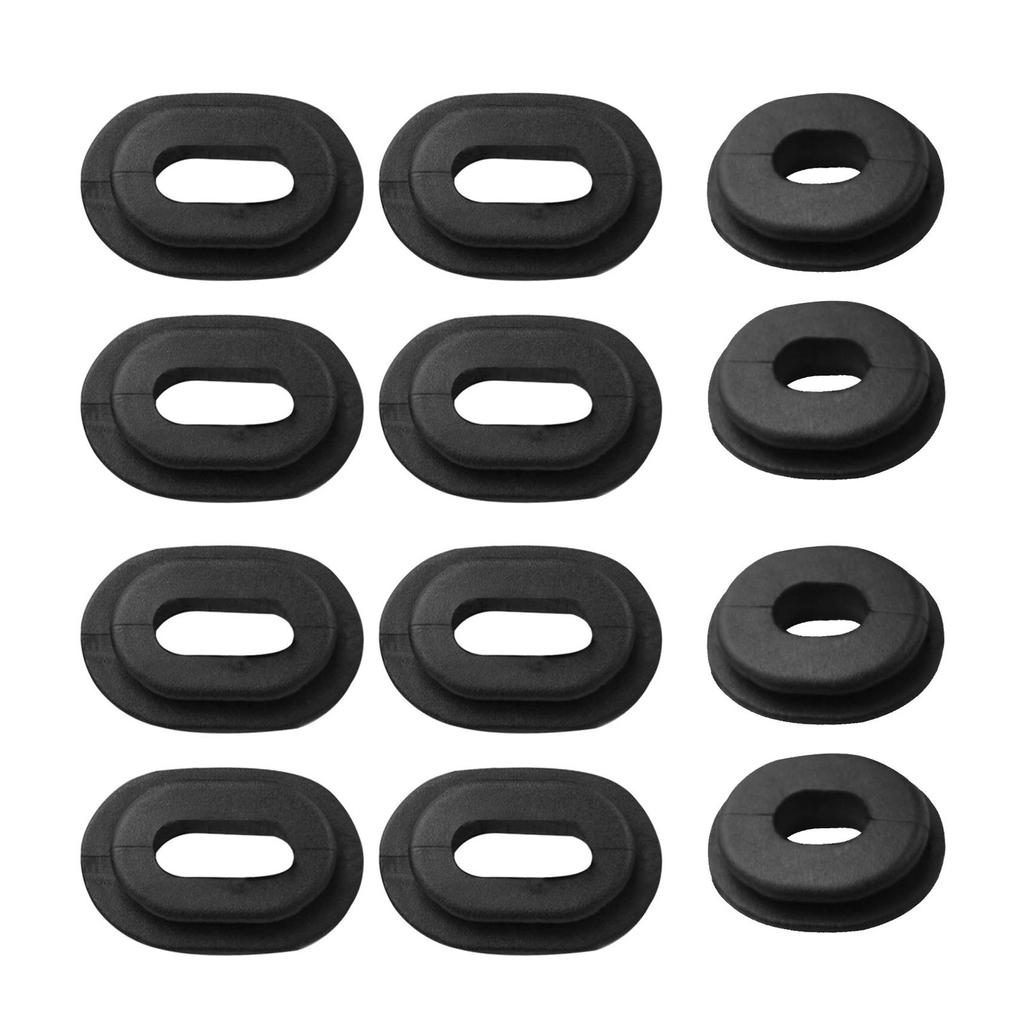 12Pcs Rubber Grommet Assortment Kit, Rubber Grommets for CG125 CB 100 550K 550F 750F CB125S CL XL 100 125 SL